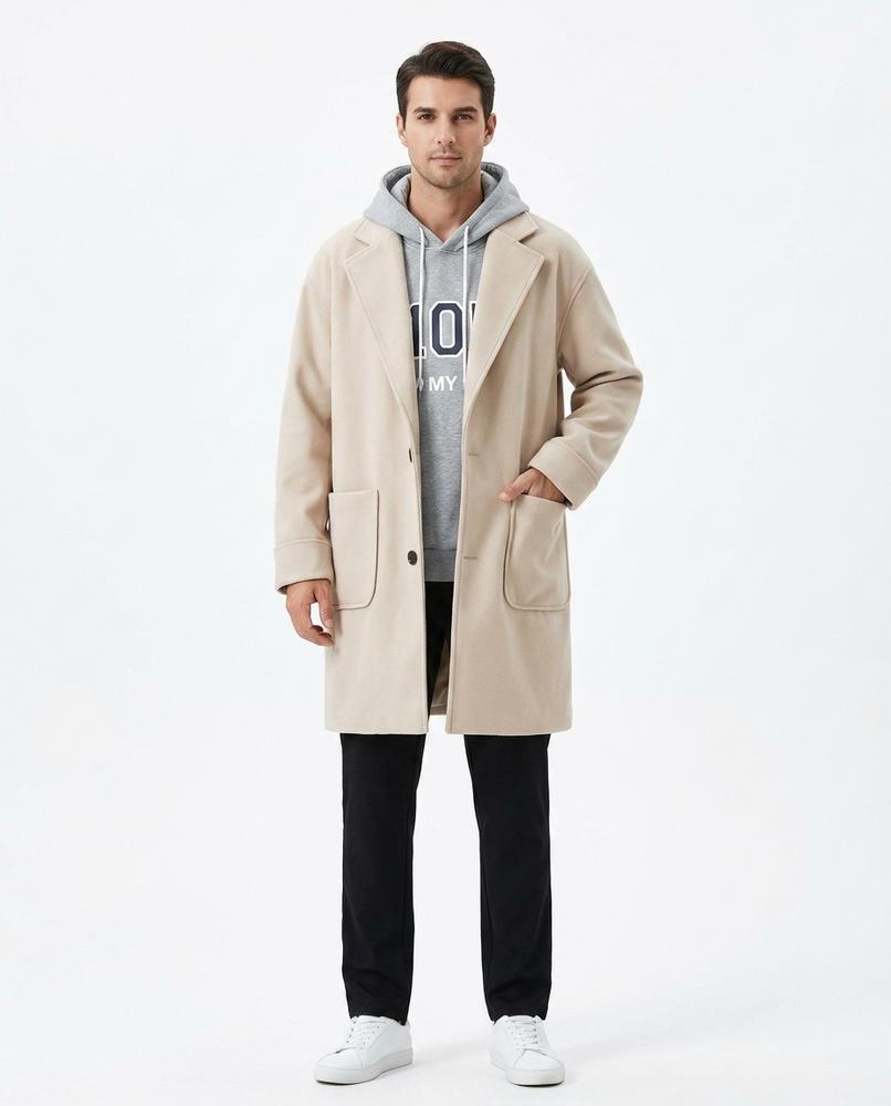 Nord Wear - Kinak | Single-Breasted Notched Lapel Coat Men