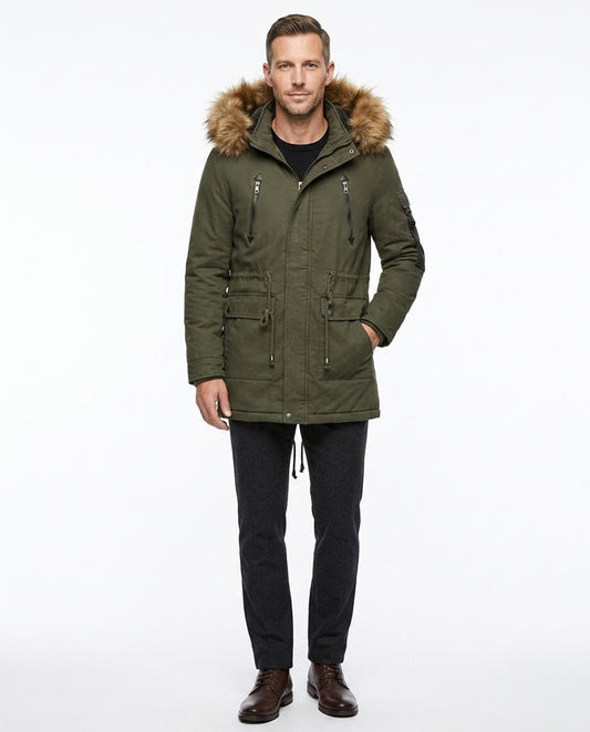 Nord Wear - Ruves | Fur-Trimmed Lined Coat Men