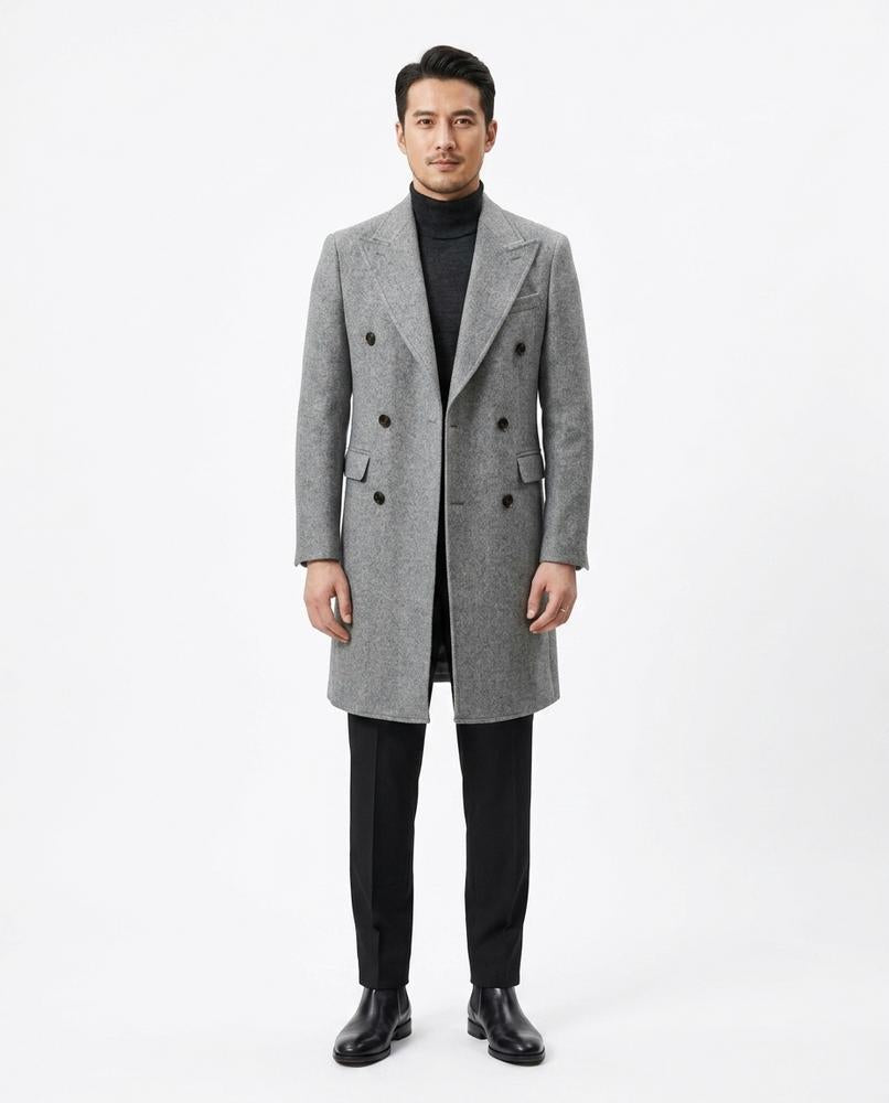 Nord Wear - Conov | Double-Breasted Peak Lapel Coat Men