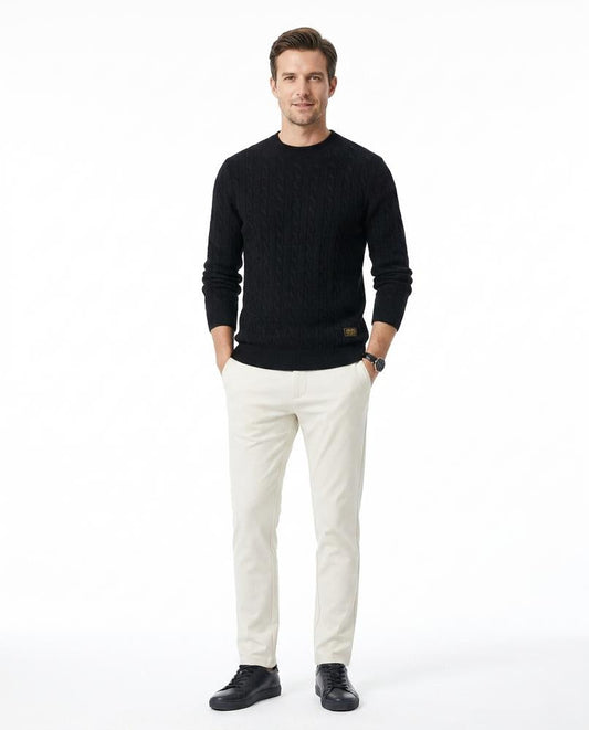 Nord Wear - Livit | Cable-Knit Slim-Fit Sweater Men