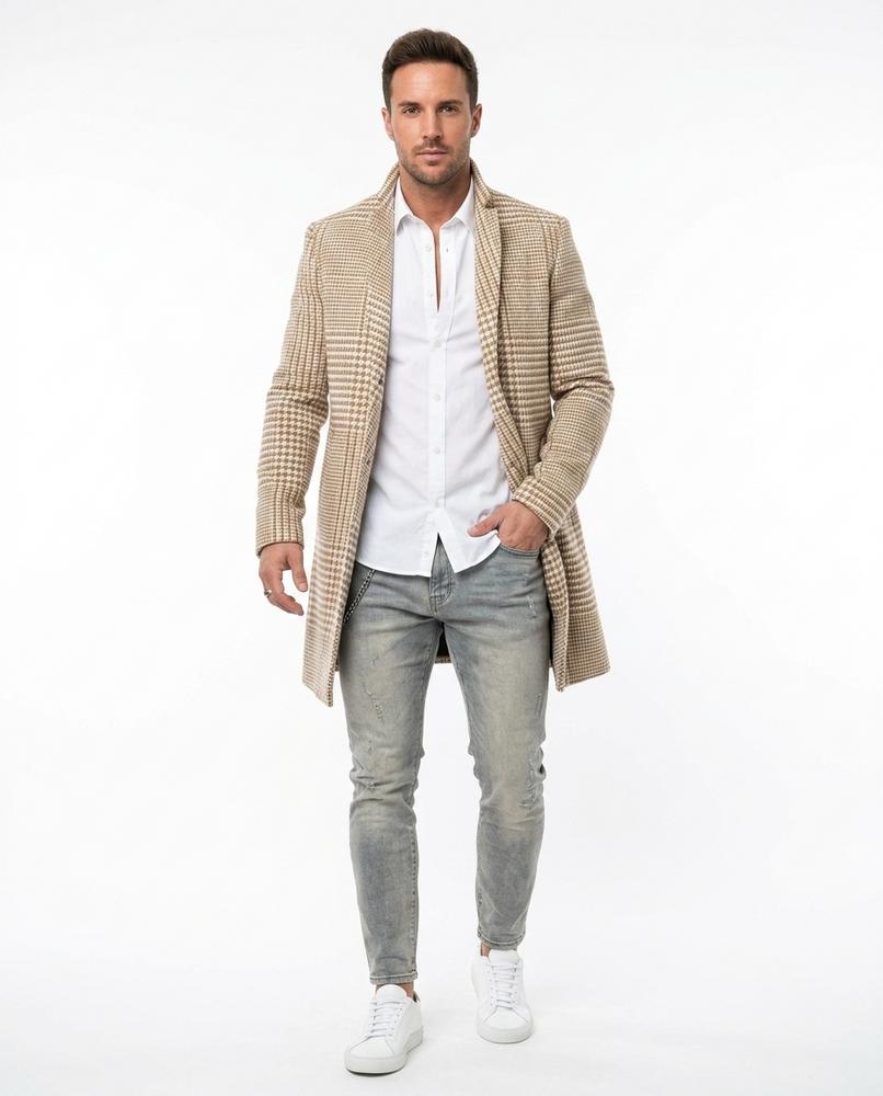Nord Wear - Eokor | Single-Breasted Checked Coat Men