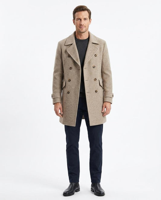 Nord Wear - Zesot | Double-Breasted Textured Coat Men