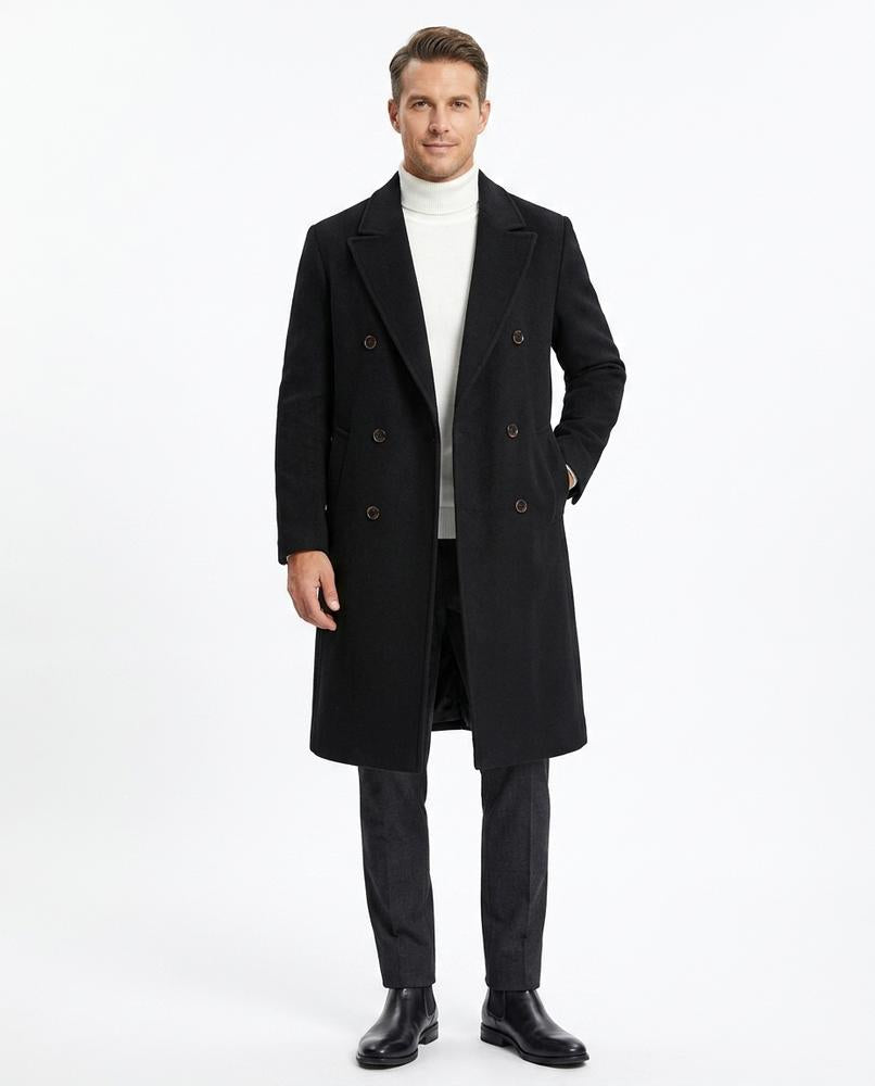 Nord Wear - Mewas | Double-Breasted Knee-Length Coat Men