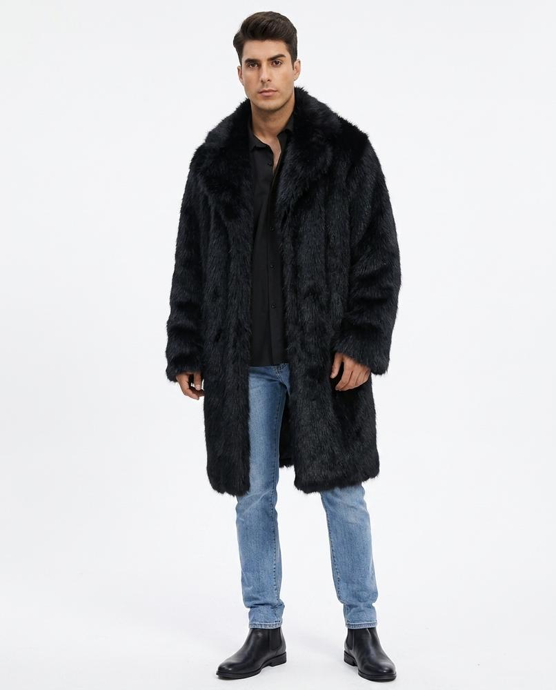 Nord Wear - Rokol | Faux Fur Longline Coat Men