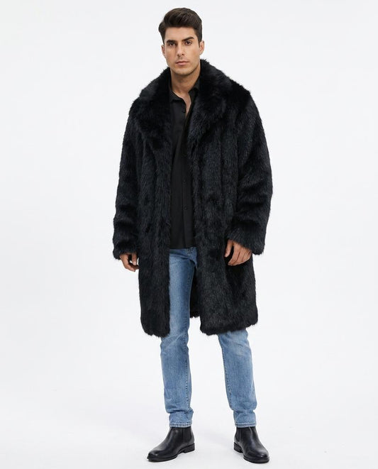 Nord Wear - Rokol | Faux Fur Longline Coat Men