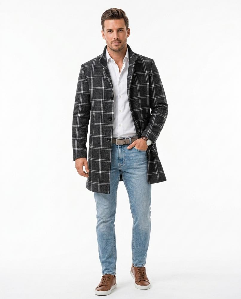 Nord Wear - Nubur | Plaid Slim Fit Coat Men