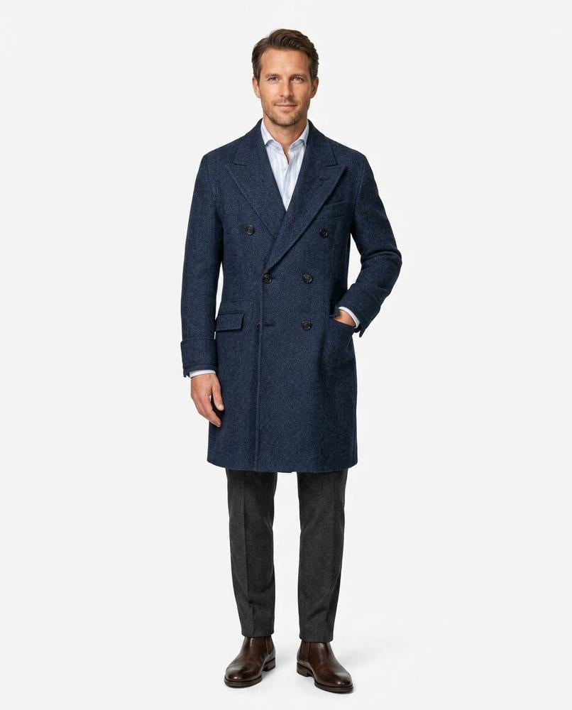 Nord Wear - Mivak | Double-Breasted Herringbone Coat Men