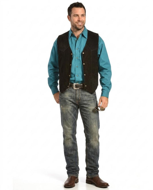 Nord Wear - Nivol | Suede Snap-Button Vest Men