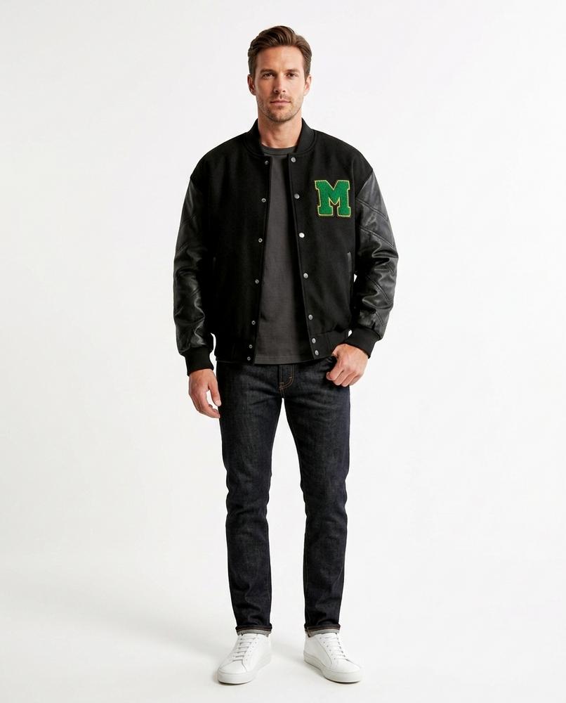 Nord Wear - Datur | Contrast-Sleeve Snap-Button Jacket Men