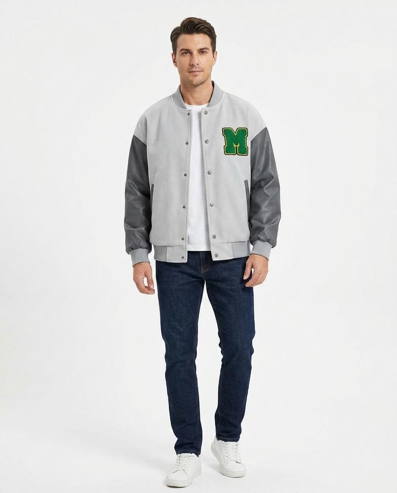 Nord Wear - Datur | Contrast-Sleeve Snap-Button Jacket Men