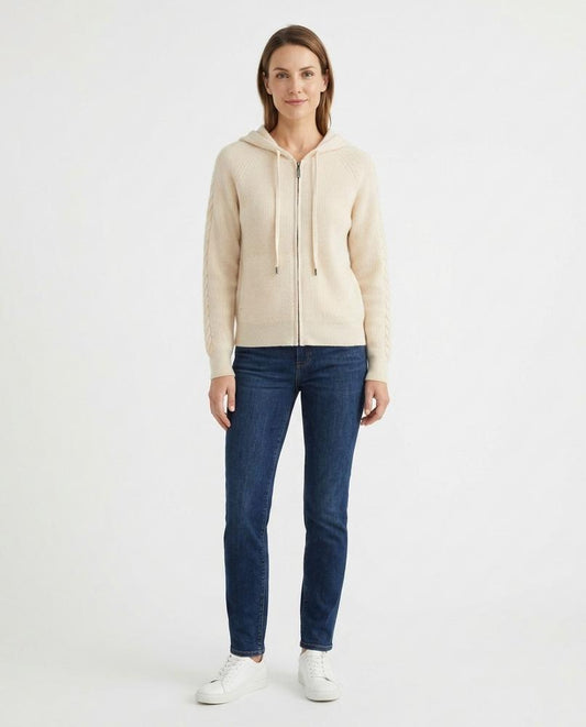 Nord Wear - Luvon | Zip-Up Cable-Knit Knit Cardigan Women