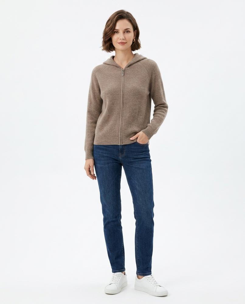 Nord Wear - Luvon | Zip-Up Cable-Knit Knit Cardigan Women