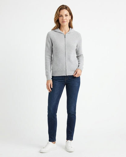 Nord Wear - Luvon | Zip-Up Cable-Knit Knit Cardigan Women