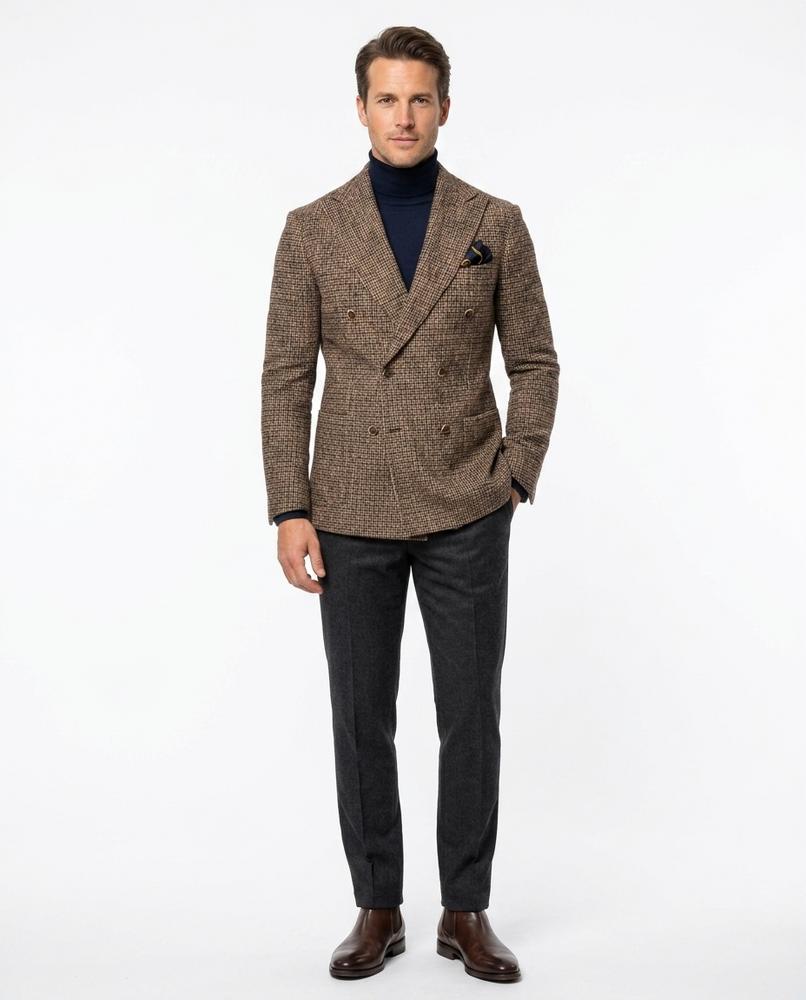 Nord Wear - Laluv | Double-Breasted Textured Blazer Men