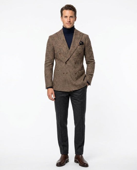 Nord Wear - Laluv | Double-Breasted Textured Blazer Men