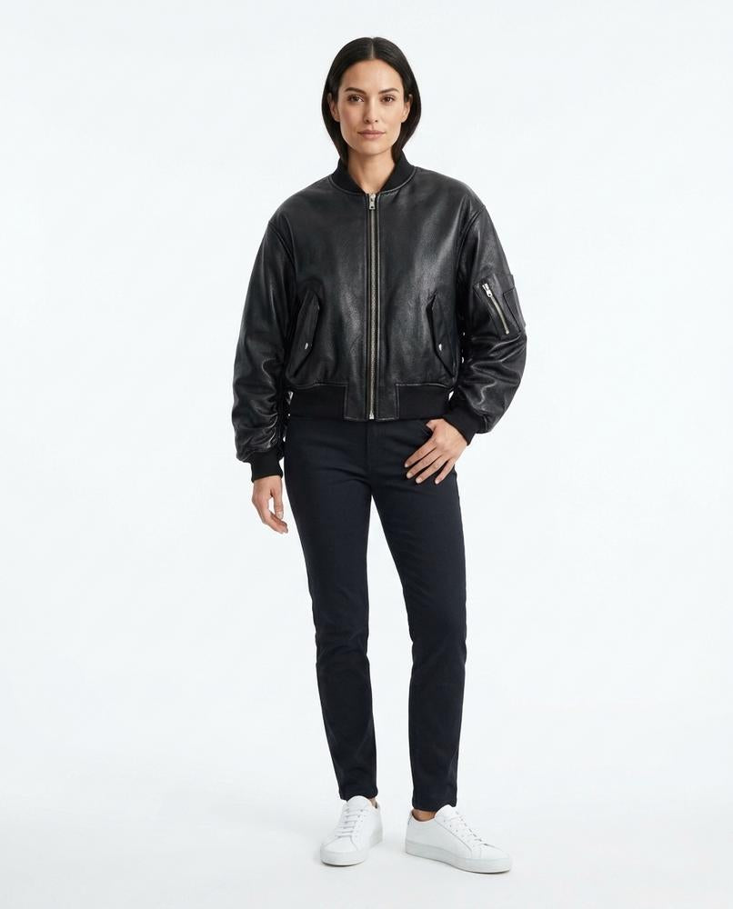 Nord Wear - Luwod | Leather Bomber-Style Jacket Women