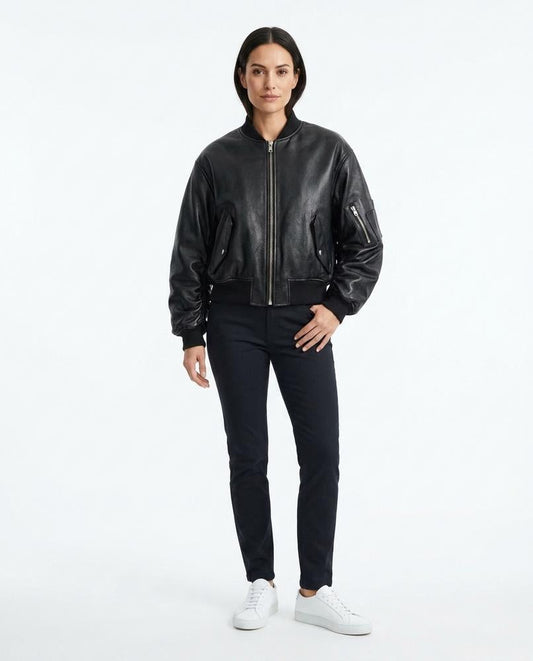 Nord Wear - Luwod | Leather Bomber-Style Jacket Women