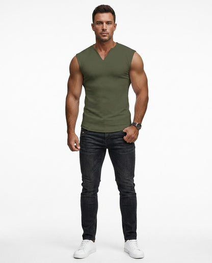 Nord Wear - Nefum | Waffle-Knit Sleeveless T-Shirt Men