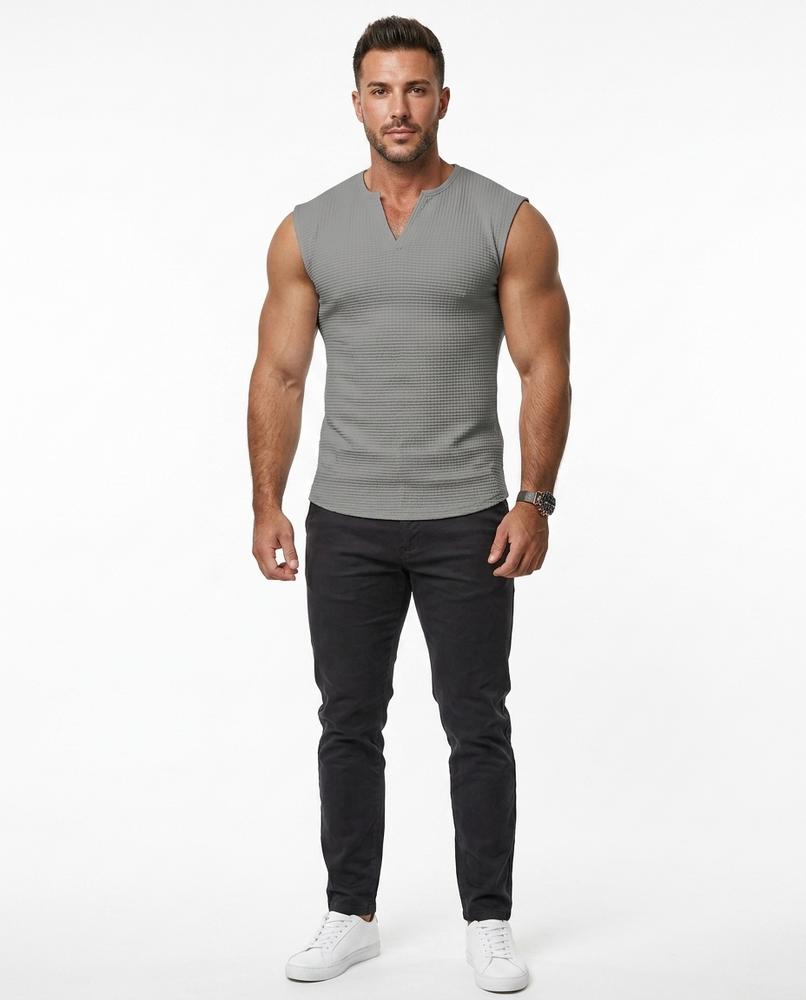 Nord Wear - Nefum | Waffle-Knit Sleeveless T-Shirt Men