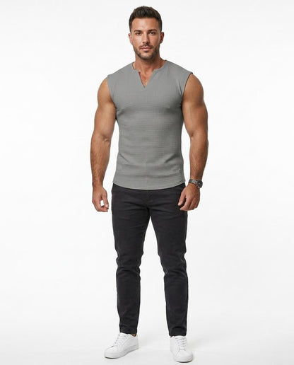 Nord Wear - Nefum | Waffle-Knit Sleeveless T-Shirt Men