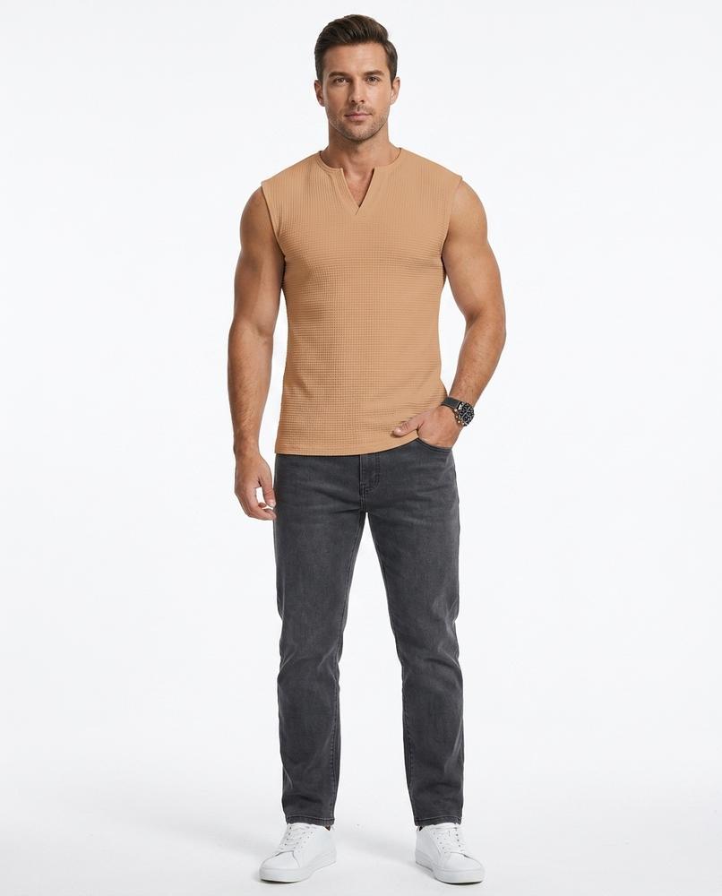 Nord Wear - Nefum | Waffle-Knit Sleeveless T-Shirt Men