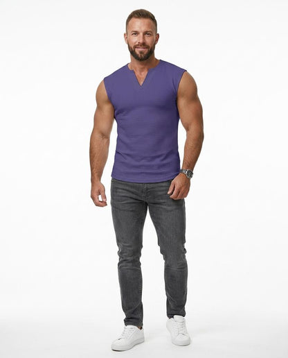 Nord Wear - Nefum | Waffle-Knit Sleeveless T-Shirt Men