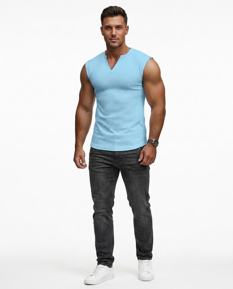 Nord Wear - Nefum | Waffle-Knit Sleeveless T-Shirt Men