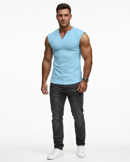 Nord Wear - Nefum | Waffle-Knit Sleeveless T-Shirt Men