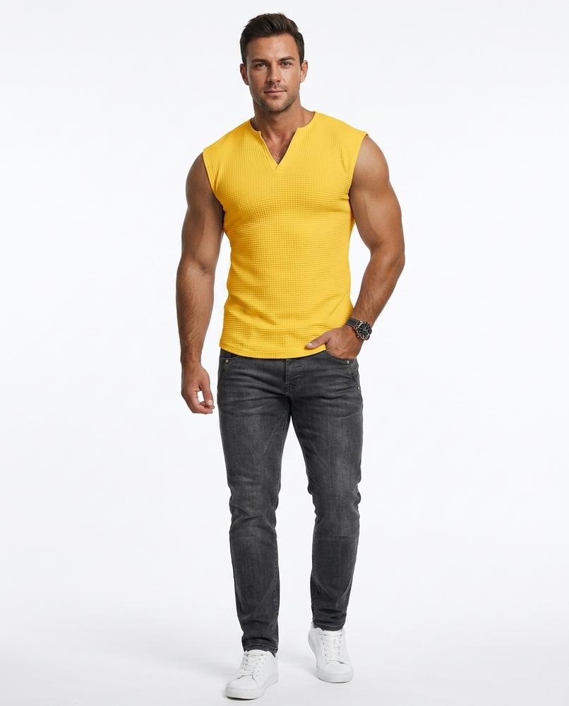 Nord Wear - Nefum | Waffle-Knit Sleeveless T-Shirt Men