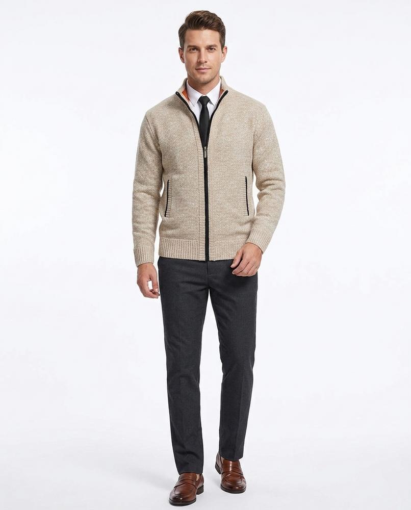 Nord Wear - Rivir | Zip-Up Textured Knit Cardigan Men