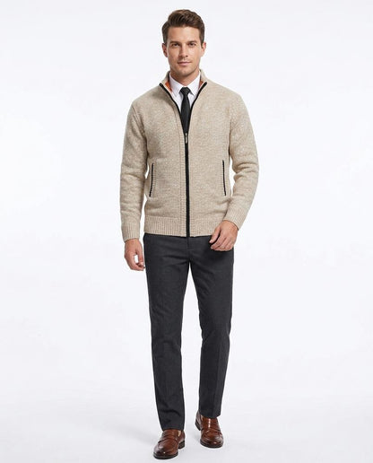 Nord Wear - Rivir | Zip-Up Textured Knit Cardigan Men