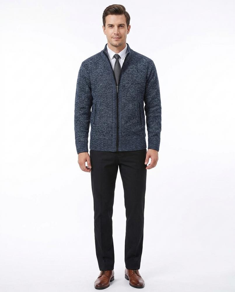 Nord Wear - Rivir | Zip-Up Textured Knit Cardigan Men