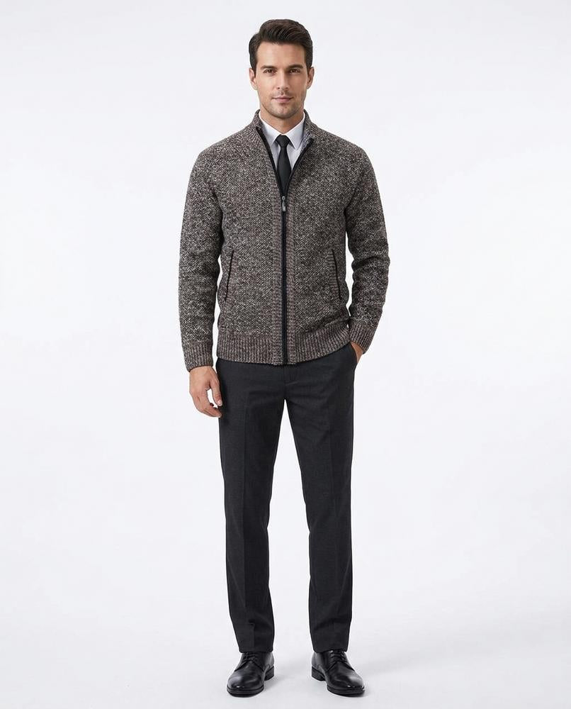 Nord Wear - Rivir | Zip-Up Textured Knit Cardigan Men