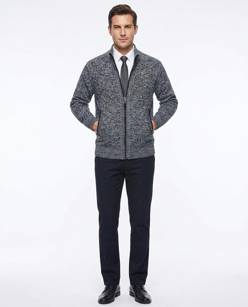 Nord Wear - Rivir | Zip-Up Textured Knit Cardigan Men