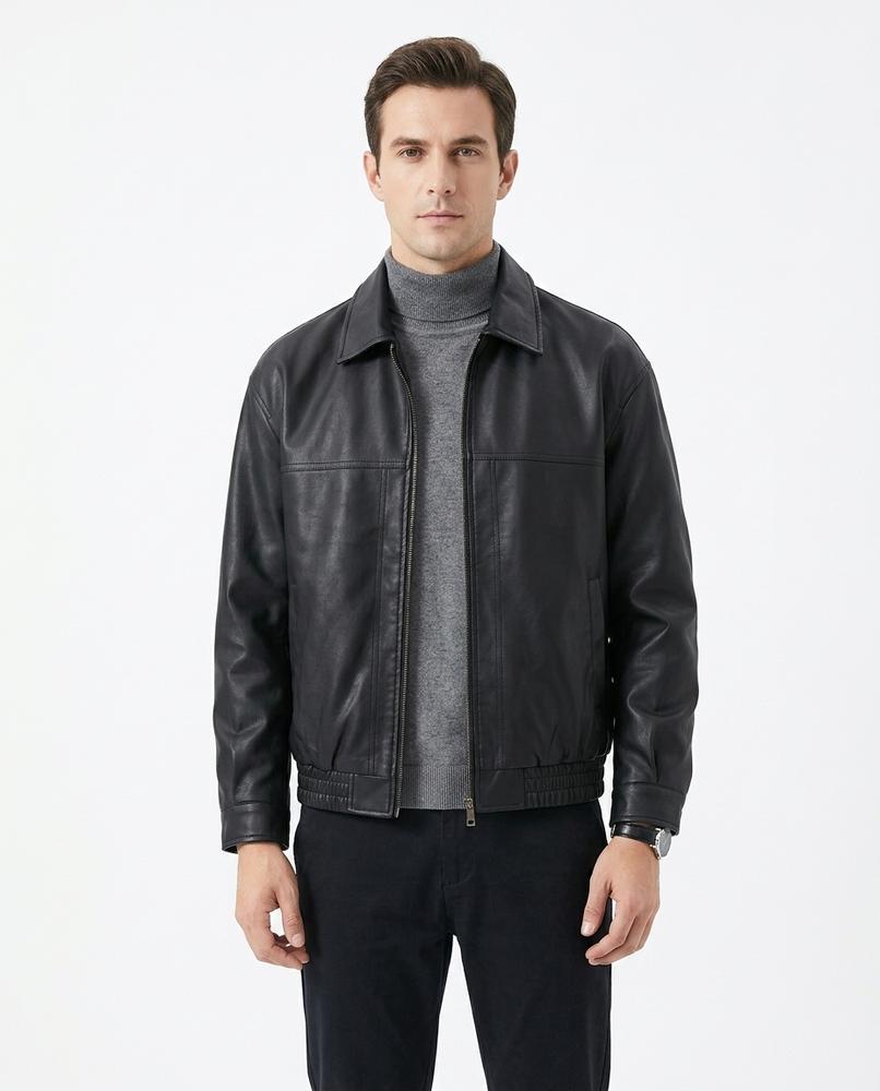 Nord Wear - Nefat | Faux Leather Zip-Up Leather Jacket Men