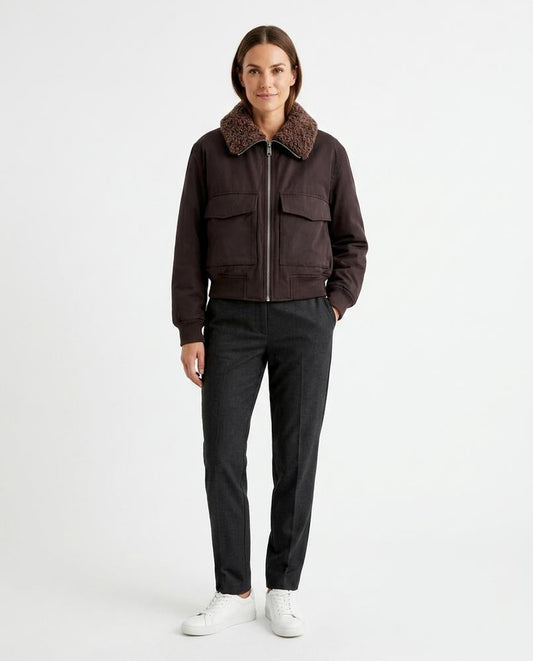 Nord Wear - Aemem | Shearling-Collar Zip-Up Jacket Women