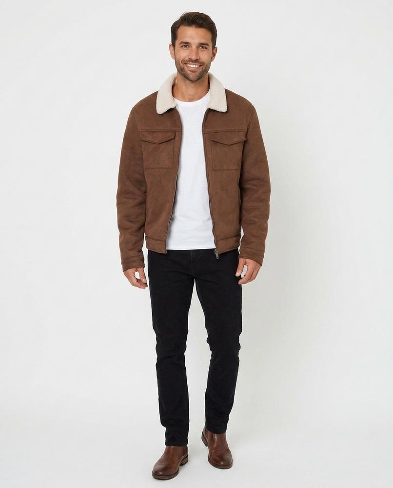 Nord Wear - Eolav | Faux-Suede Sherpa-Collar Jacket Men