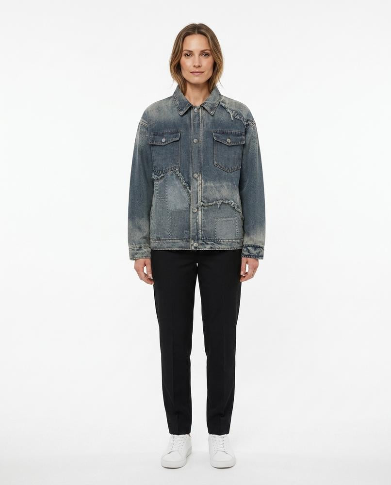 Nord Wear - Yevol | Washed-Out Patched Denim Jacket Men