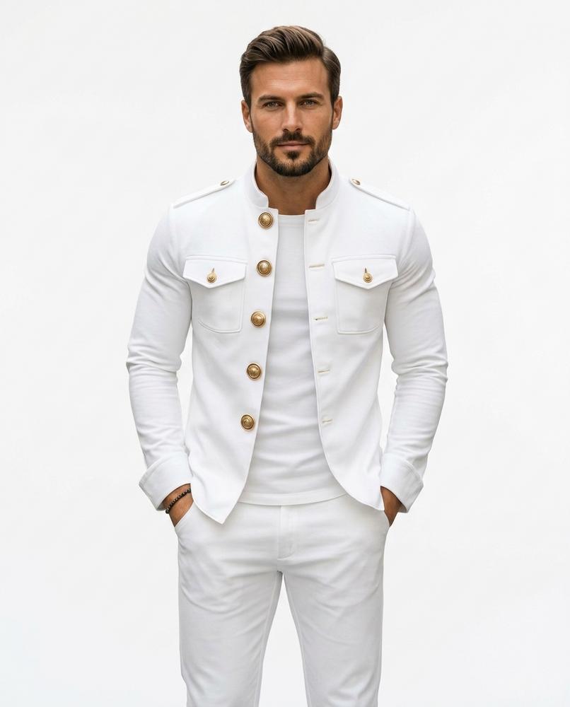 Nord Wear - Rages | Mandarin Collar Button-Up Jacket Men