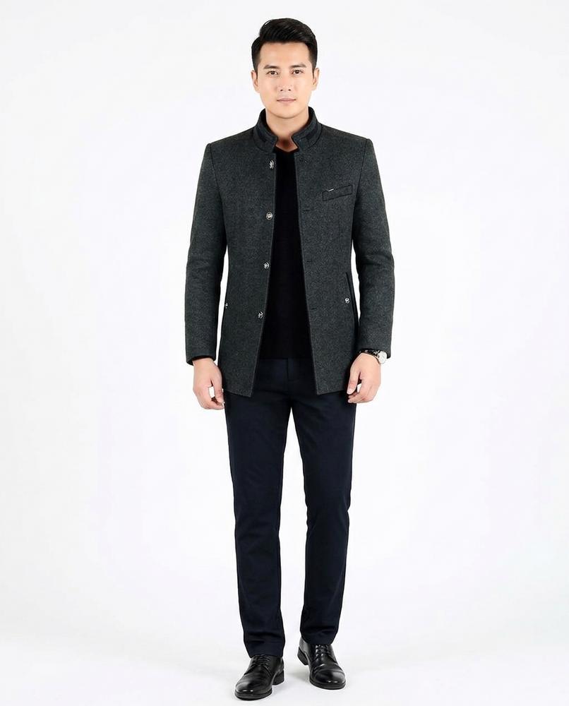 Nord Wear - Mafad | Stand-Collar Slim-Fit Coat Men
