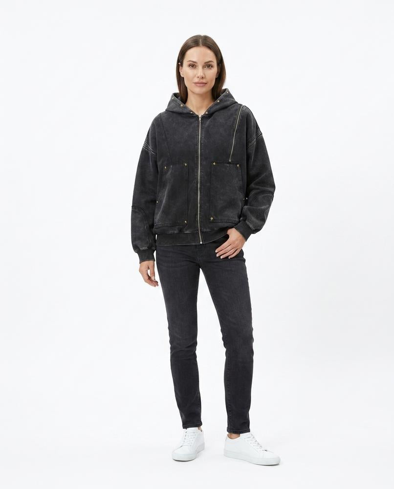 Nord Wear - Cazom | Zip-Up Washed Hoodie Women