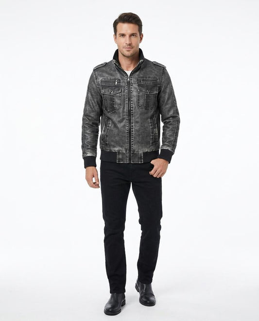 Nord Wear - Calok | Washed-Look Zip-Up Jacket Men