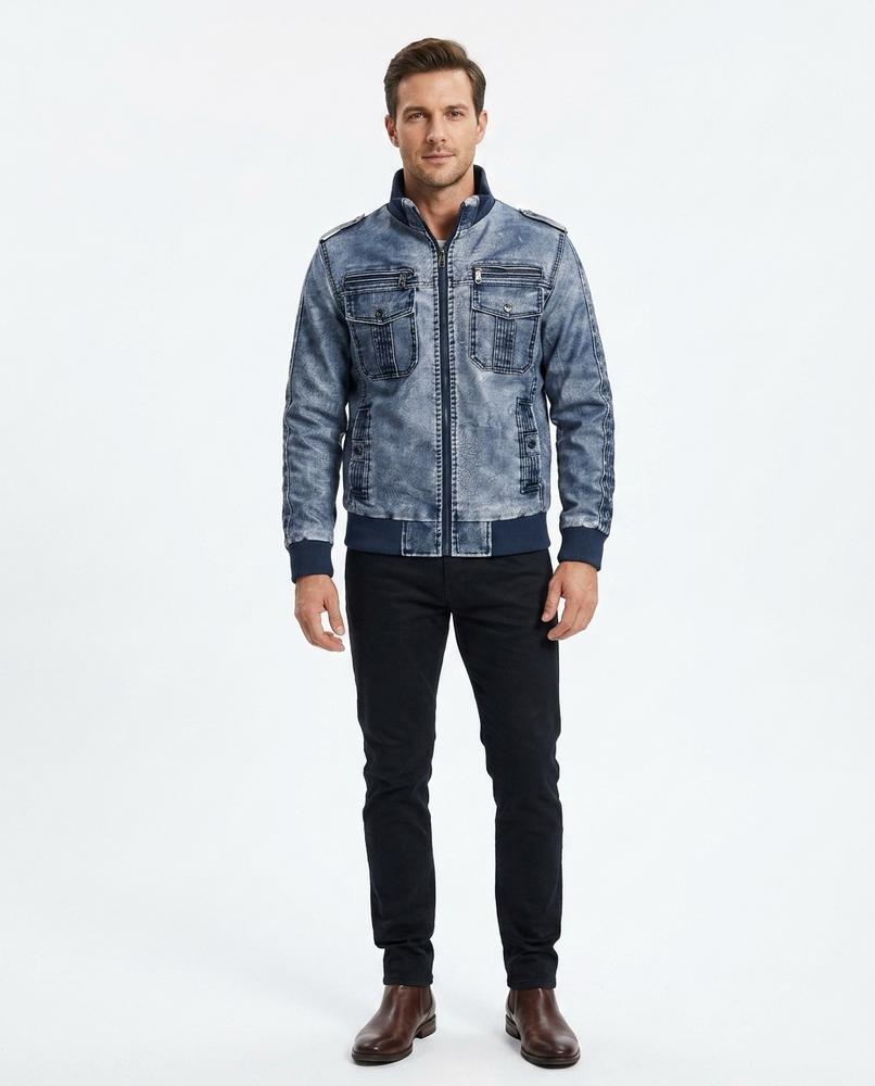 Nord Wear - Calok | Washed-Look Zip-Up Jacket Men