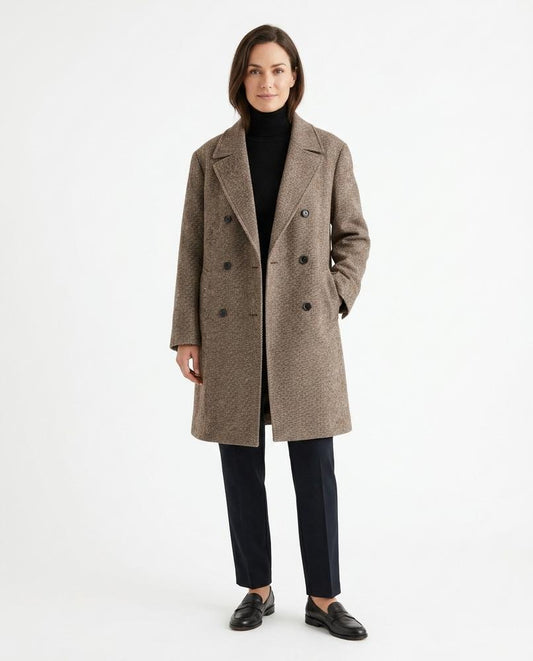 Nord Wear - Vohor | Double-Breasted Textured Coat Women