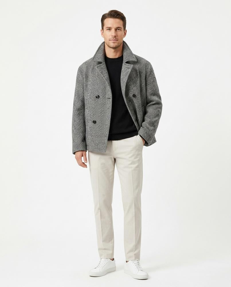 Nord Wear - Vohor | Double-Breasted Textured Coat Women