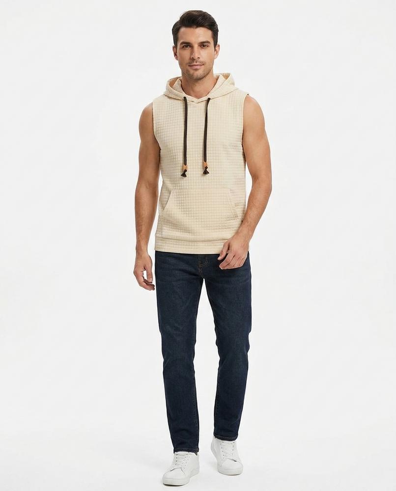 Nord Wear - Aelak | Sleeveless Textured Hoodie Men
