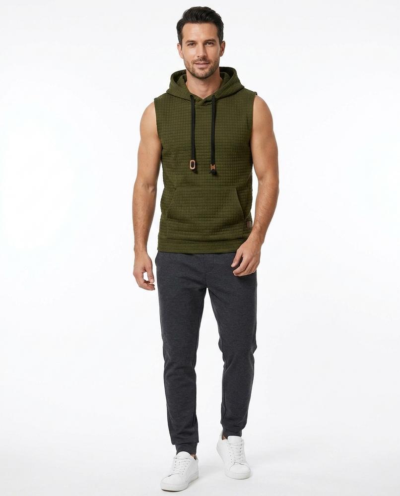 Nord Wear - Aelak | Sleeveless Textured Hoodie Men
