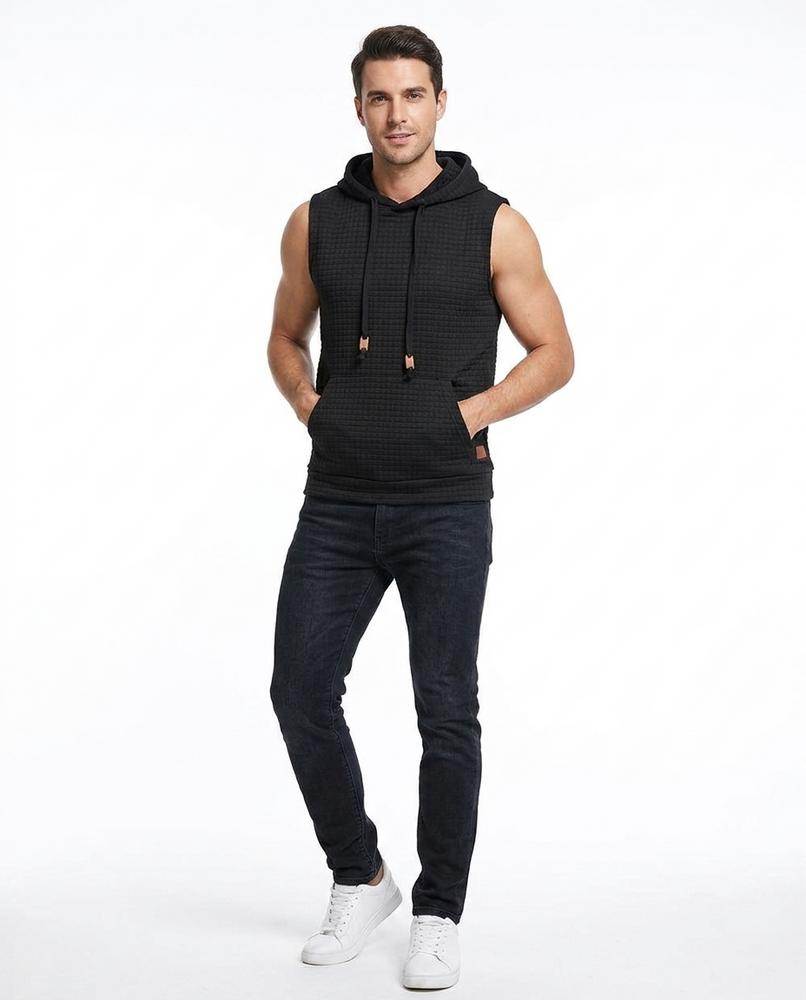 Nord Wear - Aelak | Sleeveless Textured Hoodie Men