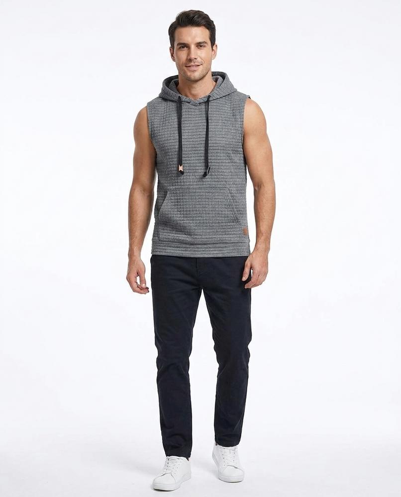 Nord Wear - Aelak | Sleeveless Textured Hoodie Men