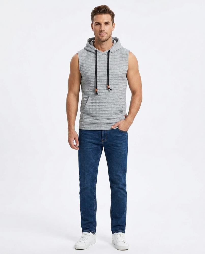 Nord Wear - Aelak | Sleeveless Textured Hoodie Men